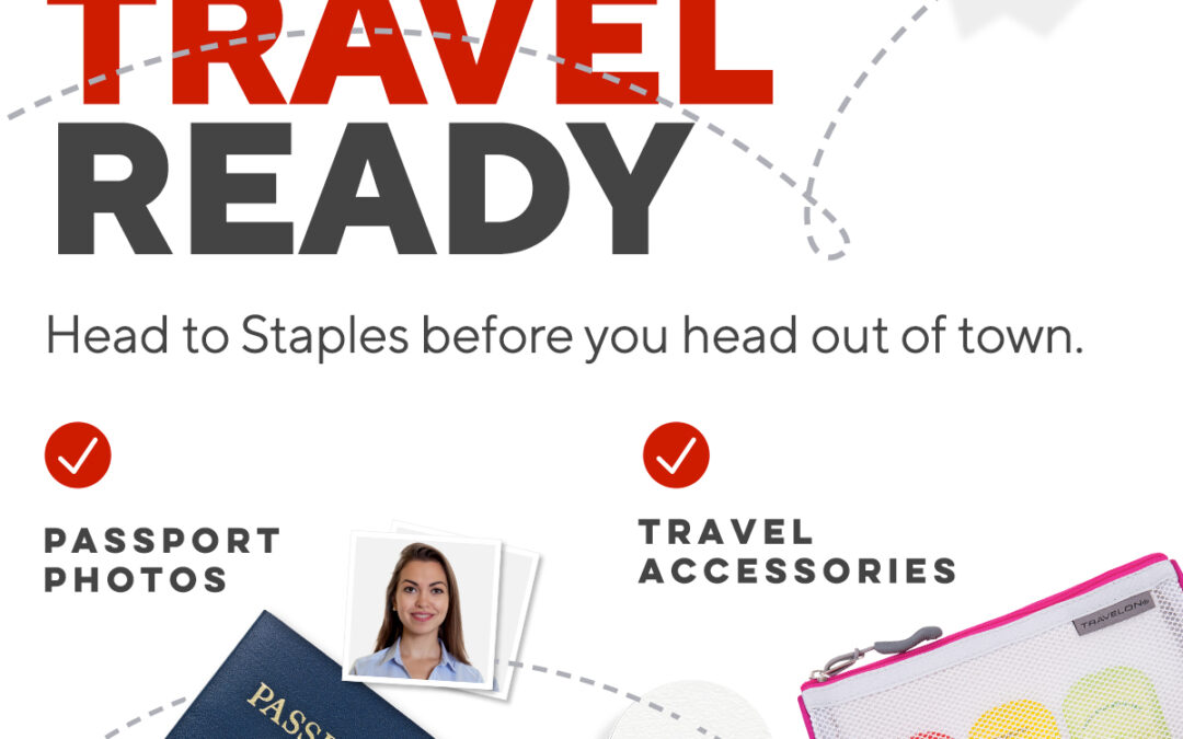 HEAD TO STAPLES BEFORE YOU HEAD OUT OF TOWN!