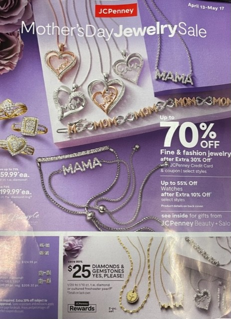JCPENNEY’S MOTHER’S DAY JEWELRY SALE!